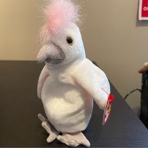 Ty Beanie Babies -KuKu the Cockatoo- Original, Rare and Retired with Tag Errors